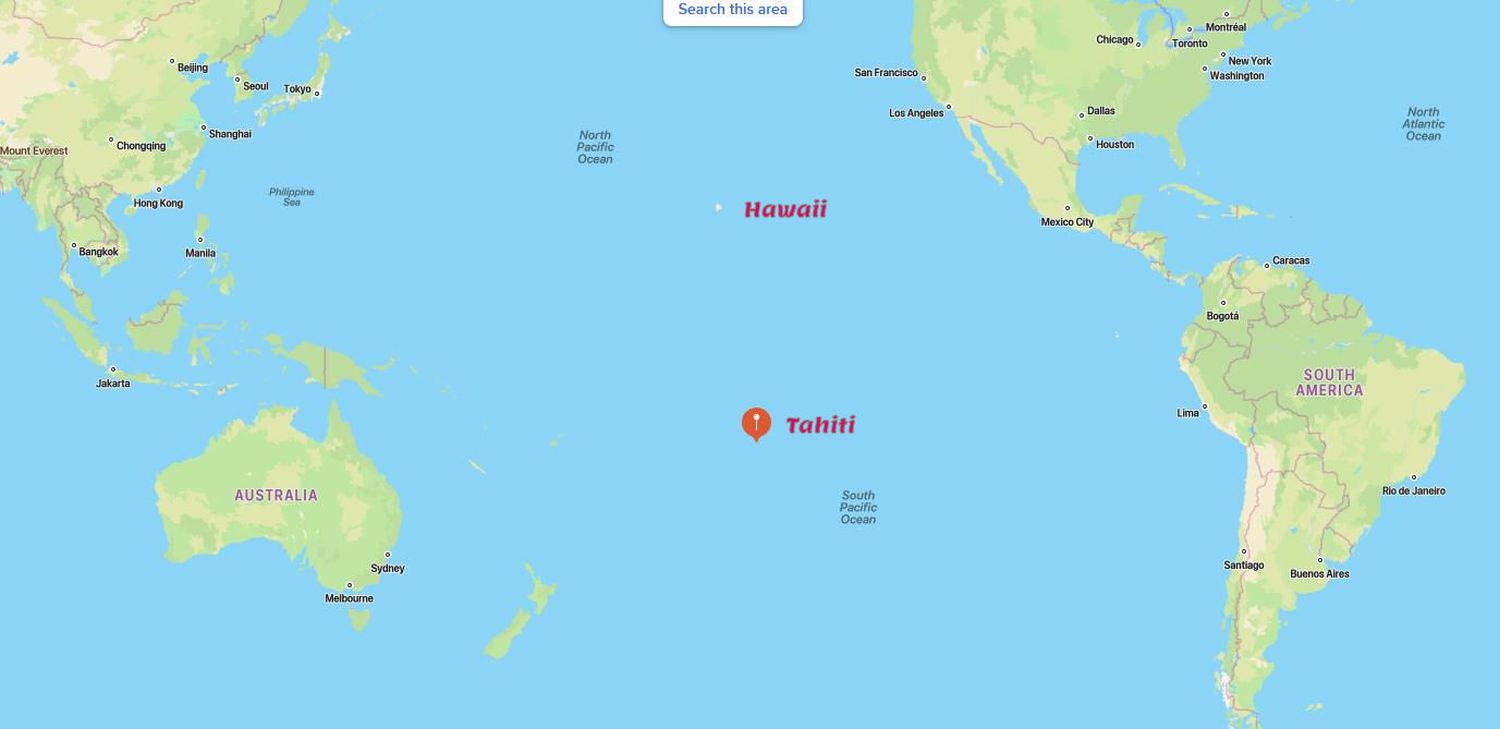 Tahiti Map 